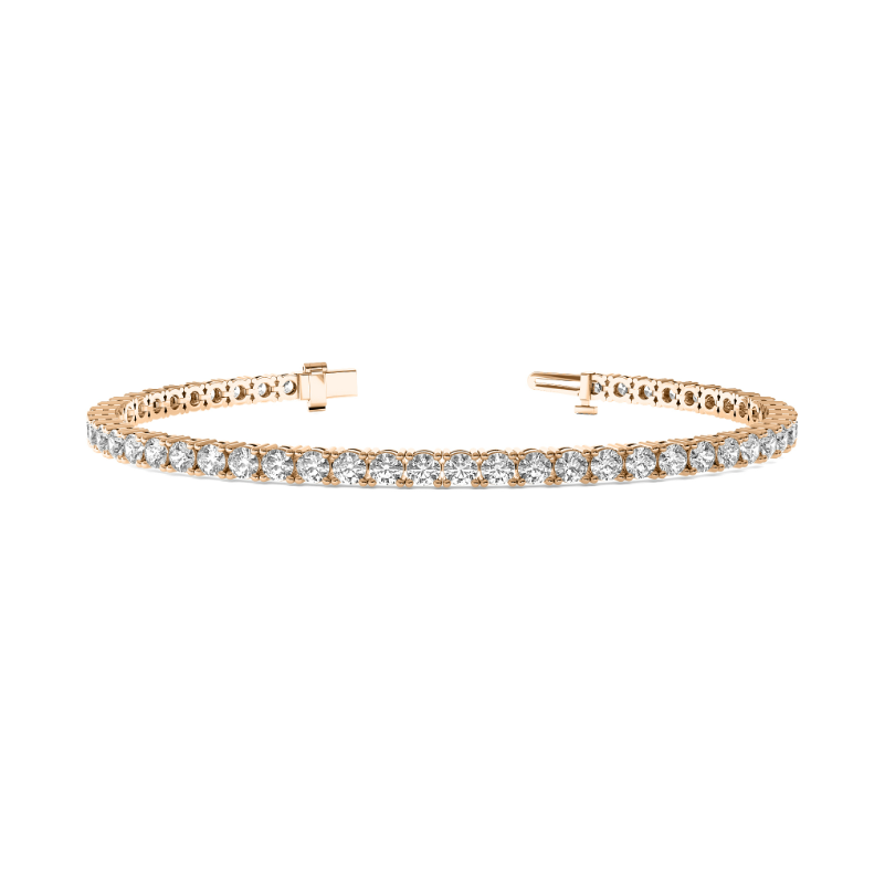 4-PRONG CLASSIC ROUND DIAMOND TENNIS BRACELET