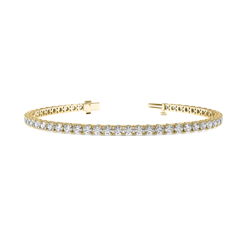 4-PRONG CLASSIC ROUND DIAMOND TENNIS BRACELET