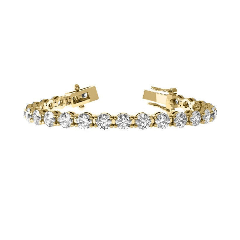 CLOSE 4-PRONG ROUND DIAMOND TENNIS BRACELET