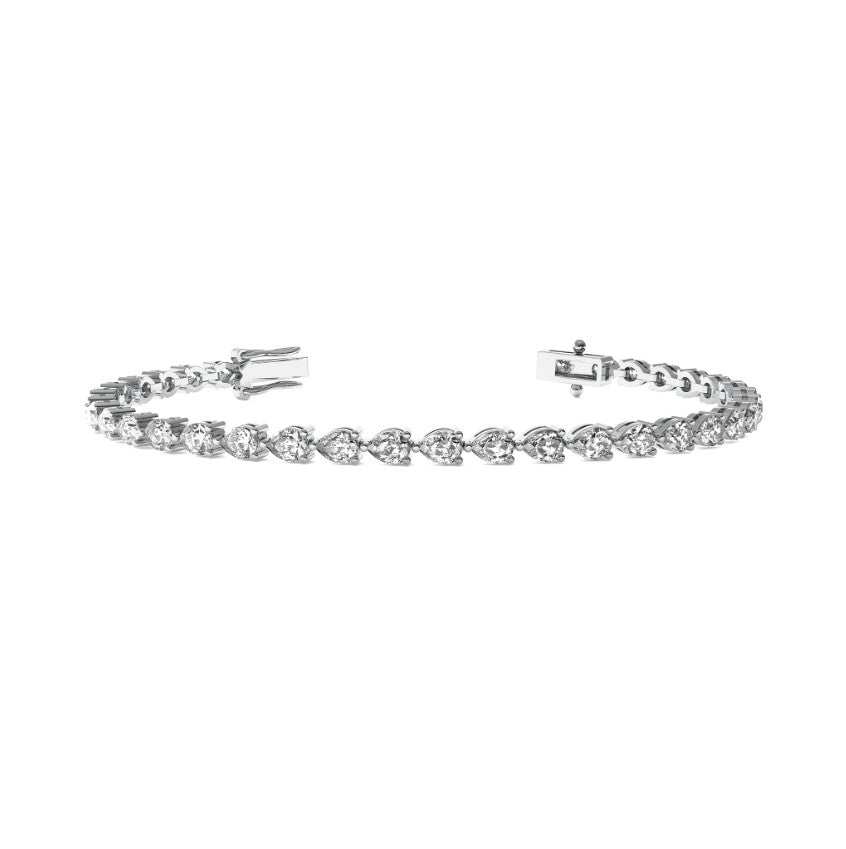 PEAR DIAMOND EAST-WEST TENNIS BRACELET