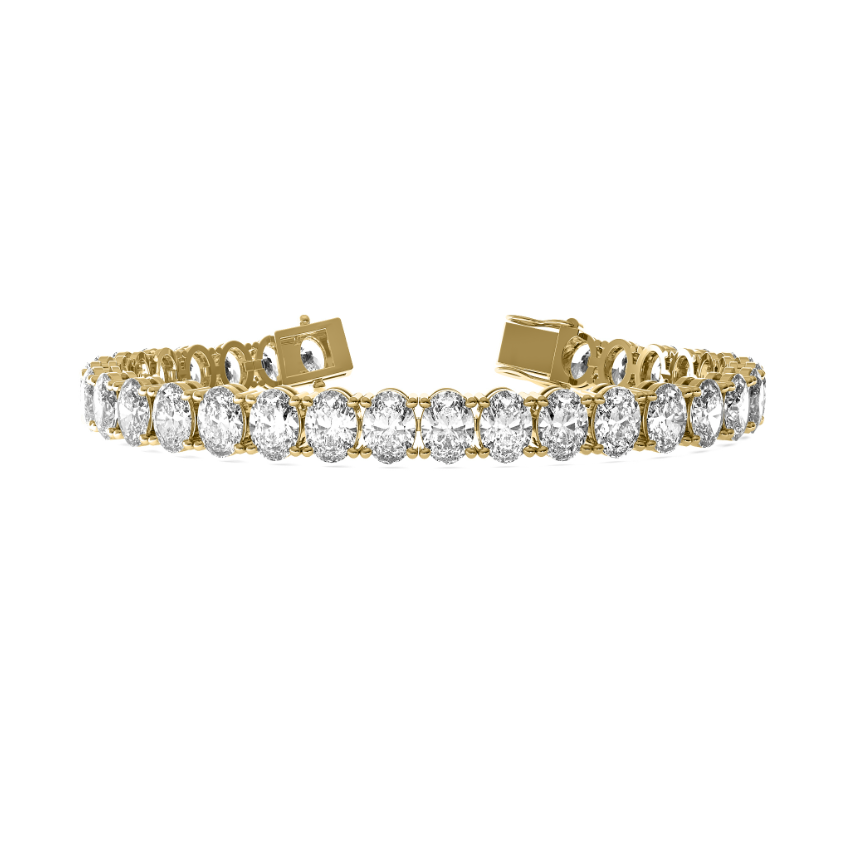 OVAL DIAMOND 4-PRONG TENNIS BRACELET