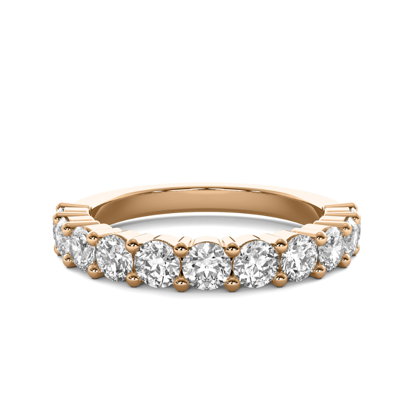 FLAT SHANK COMMON PRONG WEDDING BAND