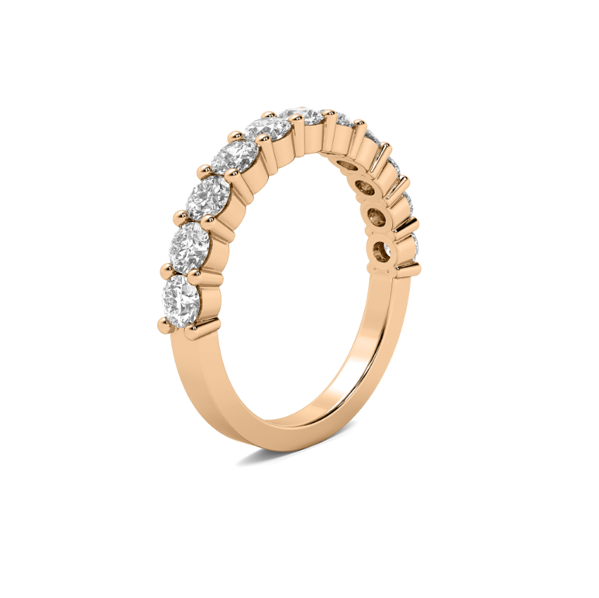 FLAT SHANK COMMON PRONG WEDDING BAND