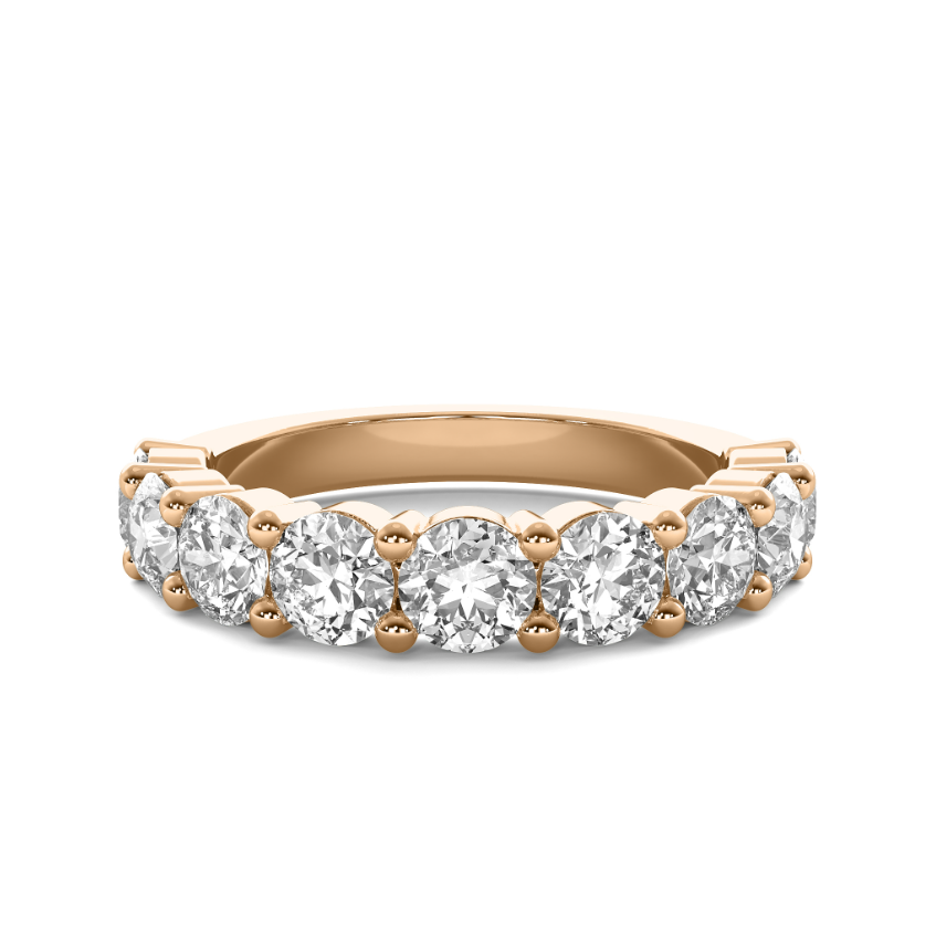 FLAT SHANK COMMON PRONG WEDDING BAND