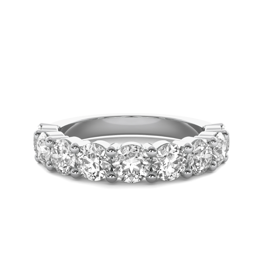 FLAT SHANK COMMON PRONG WEDDING BAND