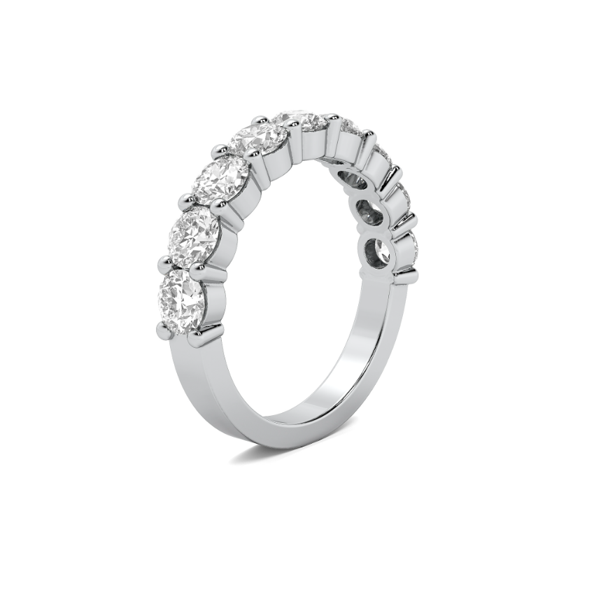 FLAT SHANK COMMON PRONG WEDDING BAND