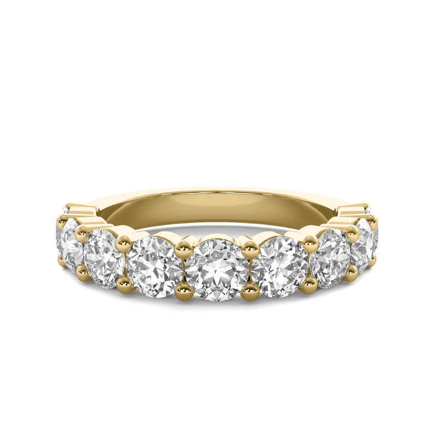 FLAT SHANK COMMON PRONG WEDDING BAND