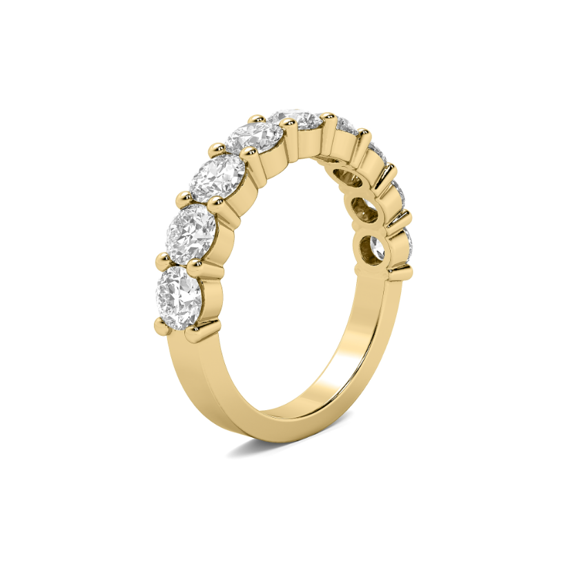 FLAT SHANK COMMON PRONG WEDDING BAND