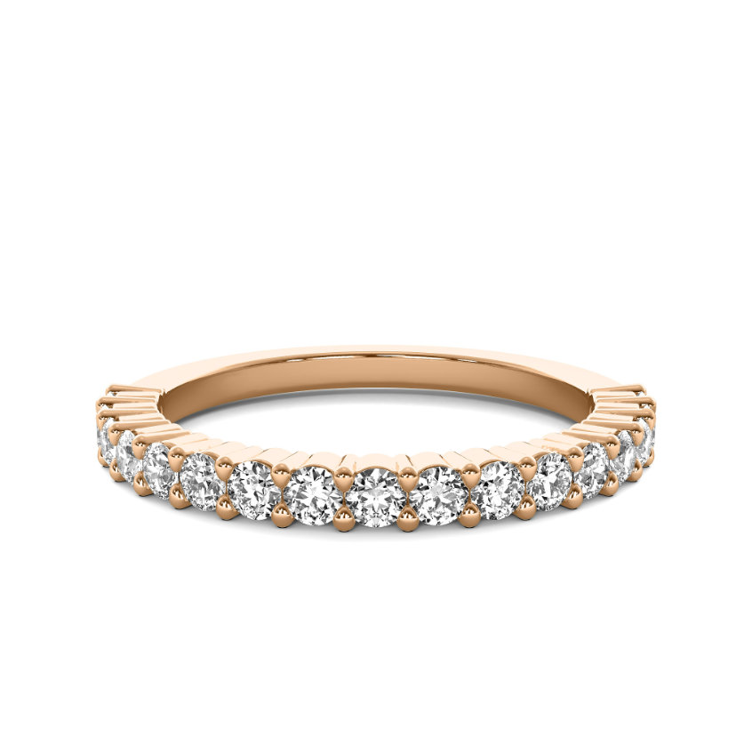 FLAT SHANK COMMON PRONG WEDDING BAND