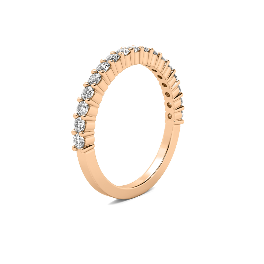 FLAT SHANK COMMON PRONG WEDDING BAND