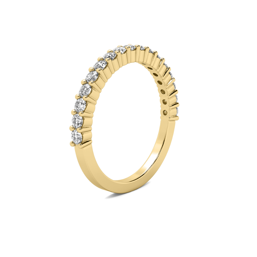 FLAT SHANK COMMON PRONG WEDDING BAND