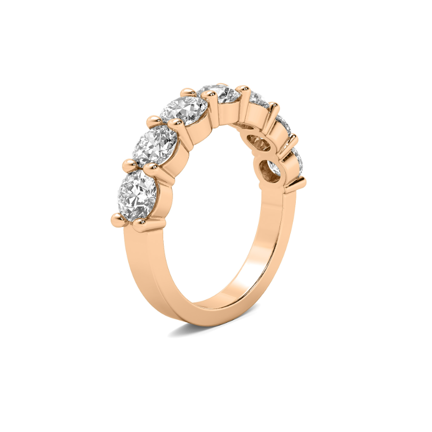 FLAT SHANK COMMON PRONG WEDDING BAND