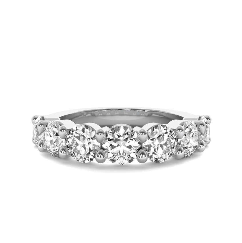 FLAT SHANK COMMON PRONG WEDDING BAND
