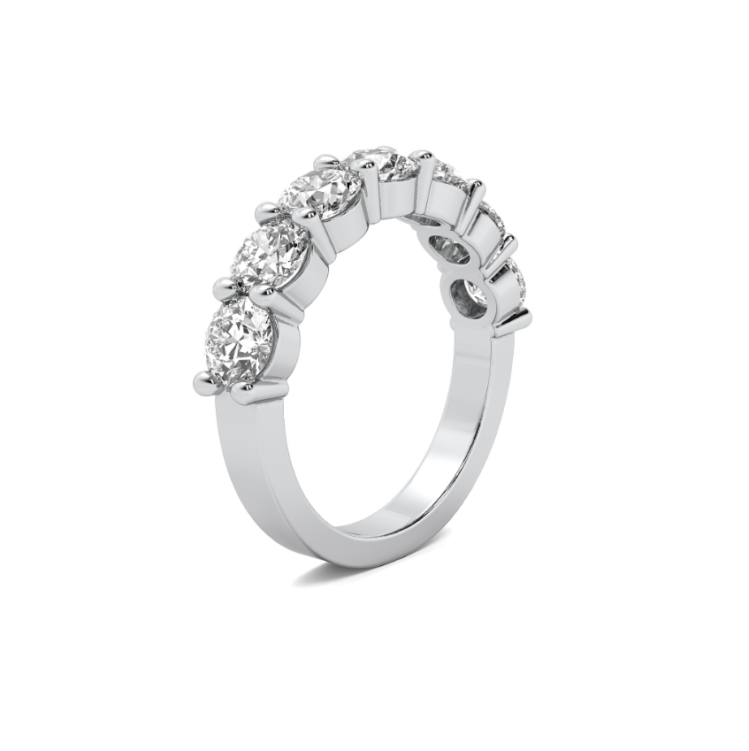 FLAT SHANK COMMON PRONG WEDDING BAND