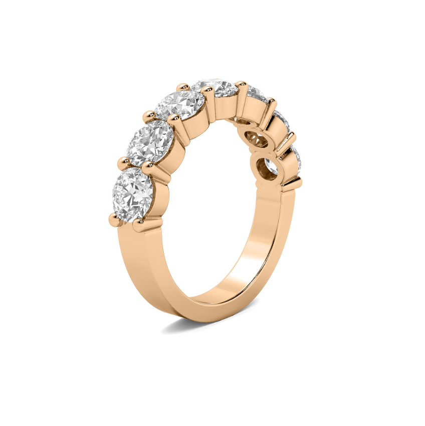 FLAT SHANK COMMON PRONG WEDDING BAND