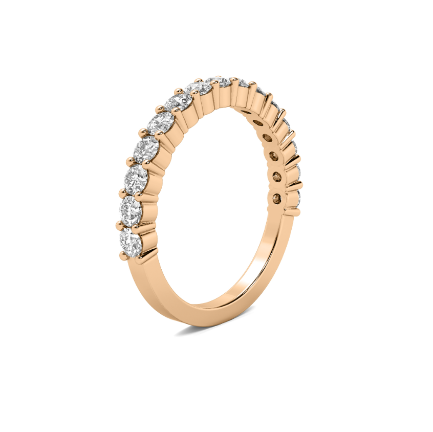 FLAT SHANK COMMON PRONG WEDDING BAND