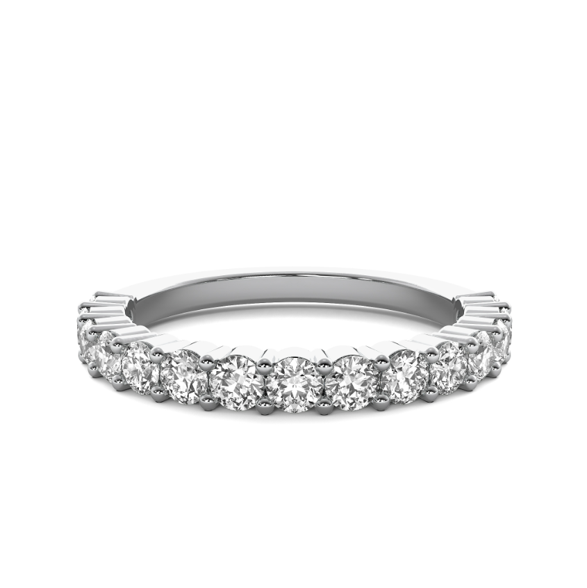 FLAT SHANK COMMON PRONG WEDDING BAND