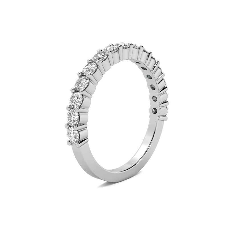 FLAT SHANK COMMON PRONG WEDDING BAND