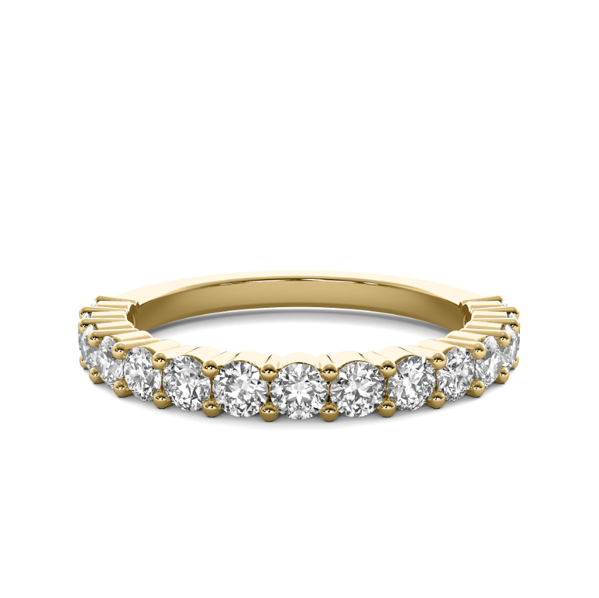 FLAT SHANK COMMON PRONG WEDDING BAND
