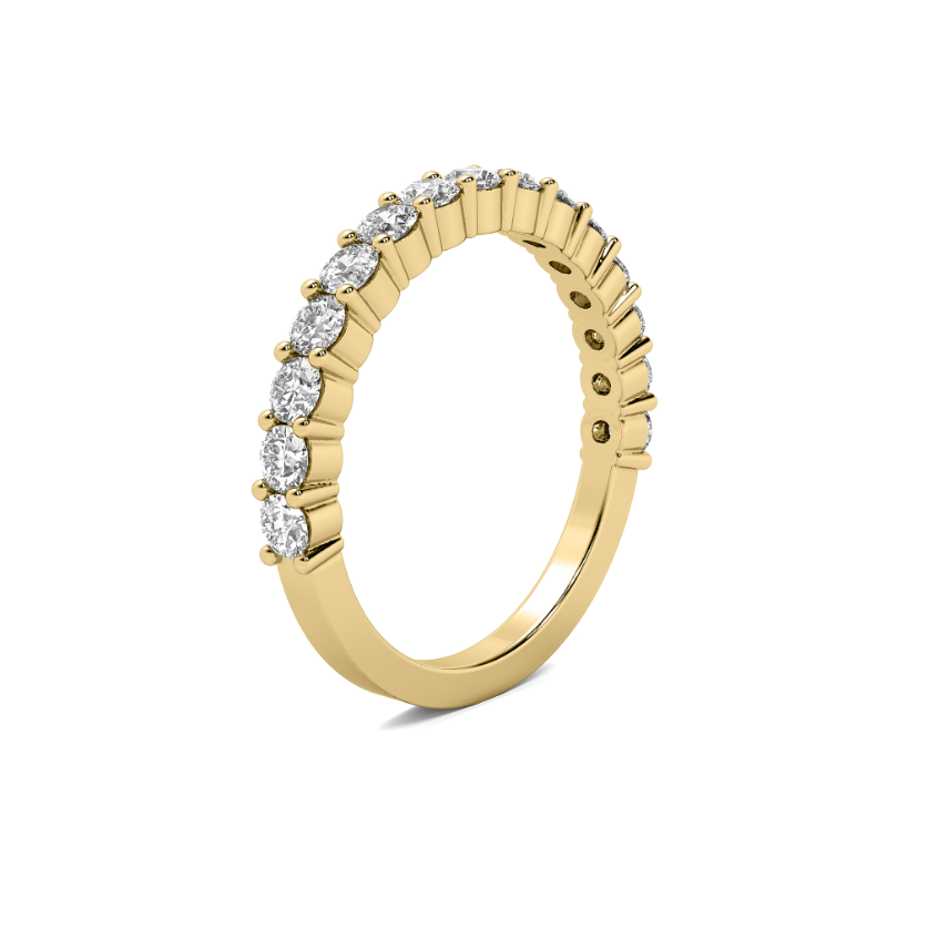 FLAT SHANK COMMON PRONG WEDDING BAND