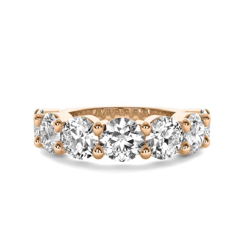 FLAT SHANK COMMON PRONG WEDDING BAND