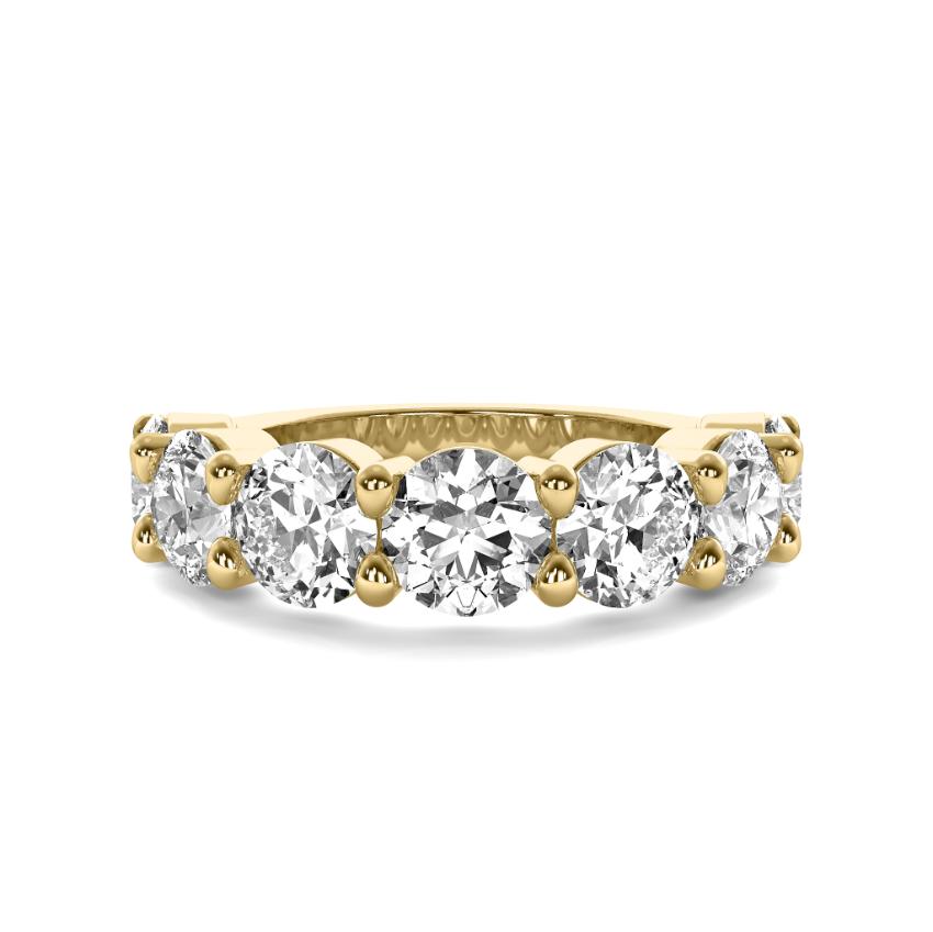FLAT SHANK COMMON PRONG WEDDING BAND