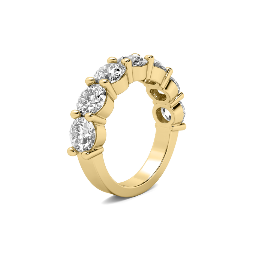 FLAT SHANK COMMON PRONG WEDDING BAND