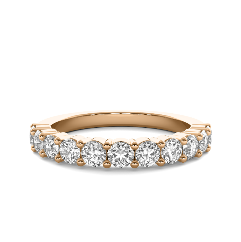 FLAT SHANK COMMON PRONG WEDDING BAND