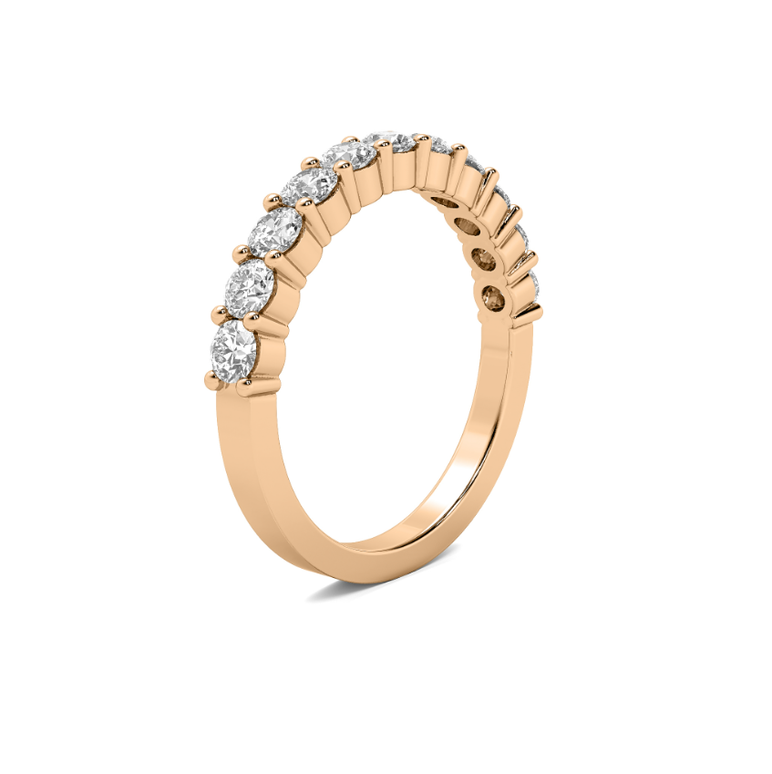 FLAT SHANK COMMON PRONG WEDDING BAND