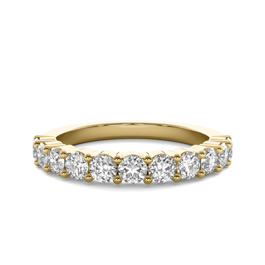 FLAT SHANK COMMON PRONG WEDDING BAND
