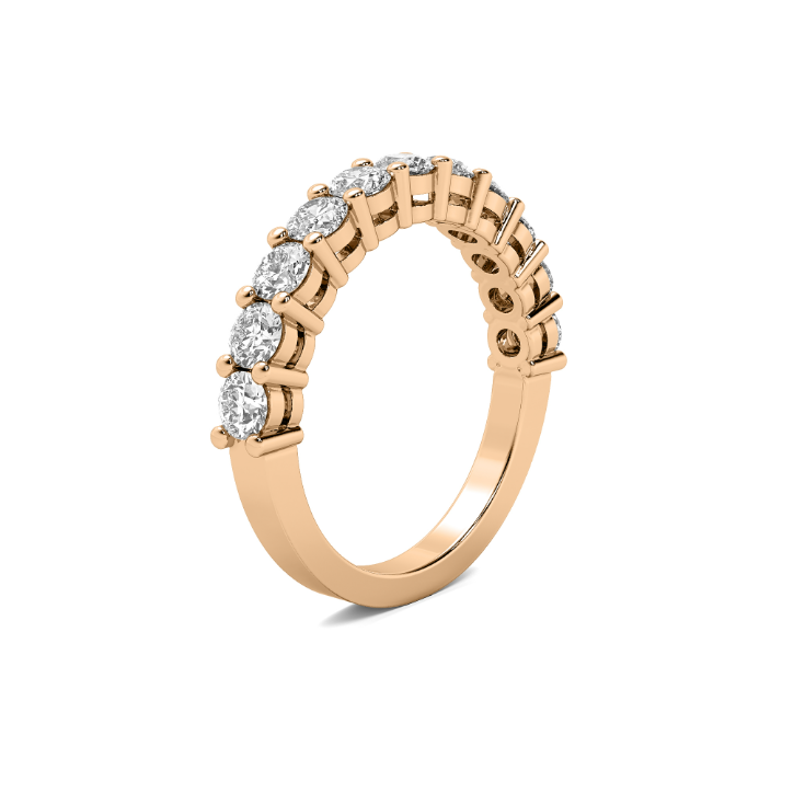 FLAT SHANK COMMON PRONG WITH AIRLINE WEDDING BAND