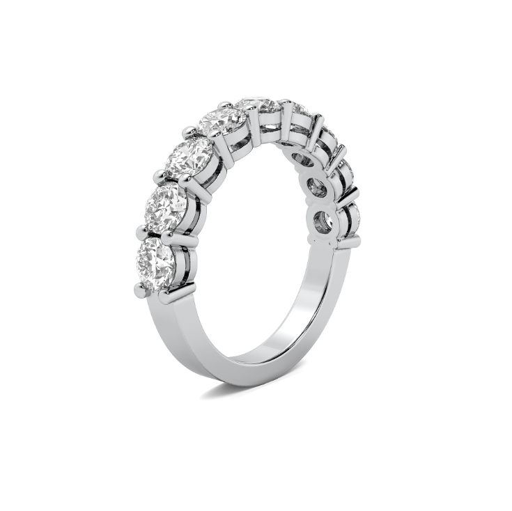 FLAT SHANK COMMON PRONG WITH AIRLINE WEDDING BAND
