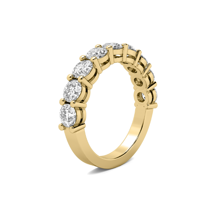 FLAT SHANK COMMON PRONG WITH AIRLINE WEDDING BAND