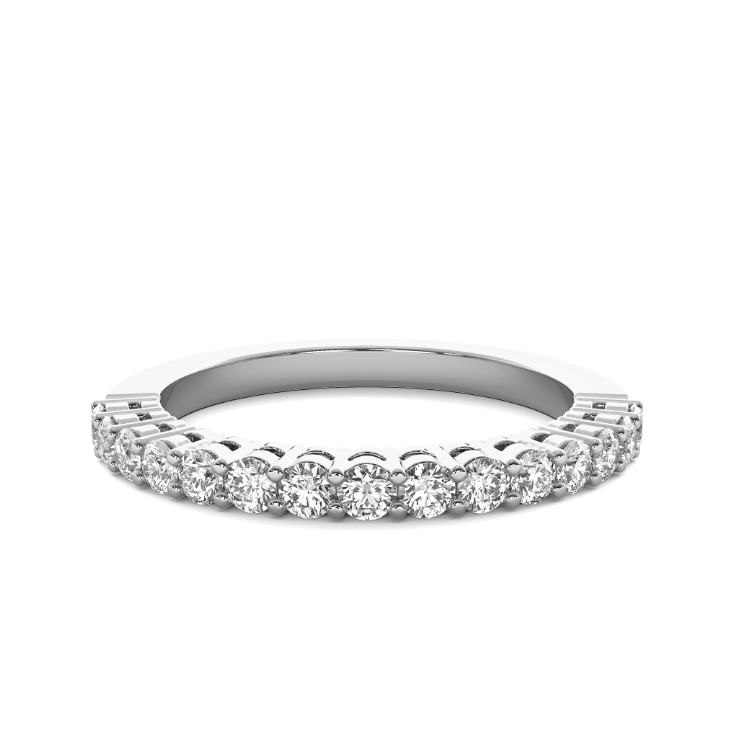 FLAT SHANK COMMON PRONG WITH AIRLINE WEDDING BAND