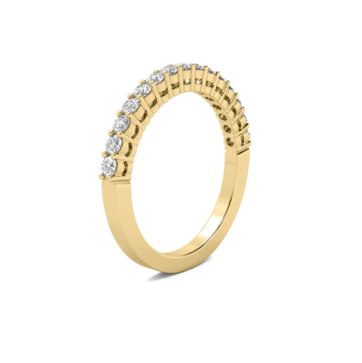 FLAT SHANK COMMON PRONG WITH AIRLINE WEDDING BAND