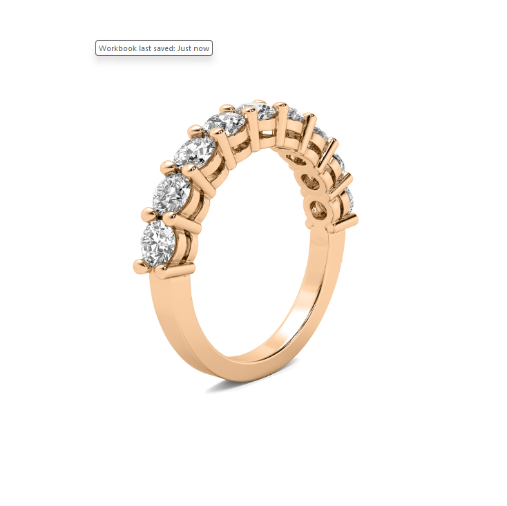 FLAT SHANK COMMON PRONG WITH AIRLINE WEDDING BAND
