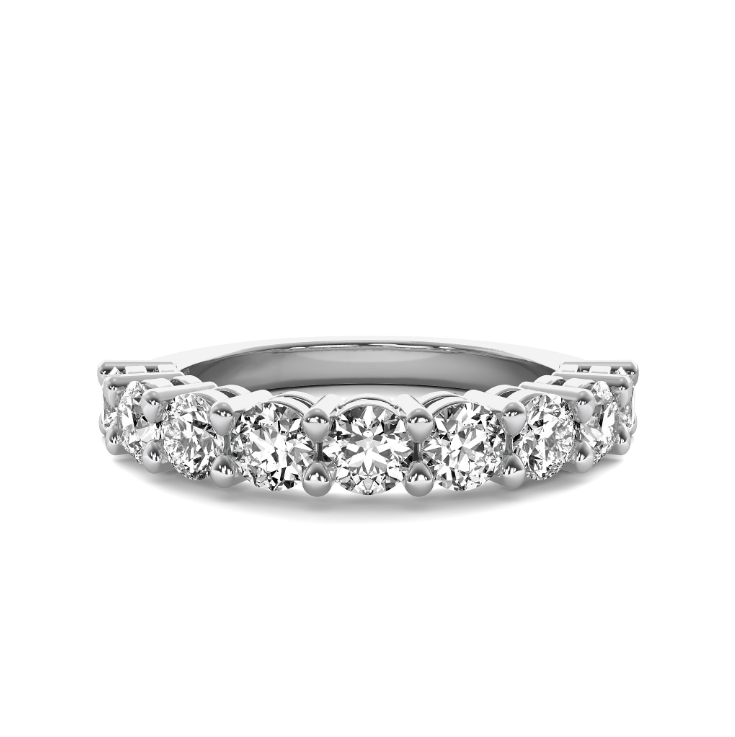 FLAT SHANK COMMON PRONG WITH AIRLINE WEDDING BAND