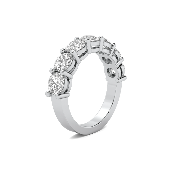 FLAT SHANK COMMON PRONG WITH AIRLINE WEDDING BAND