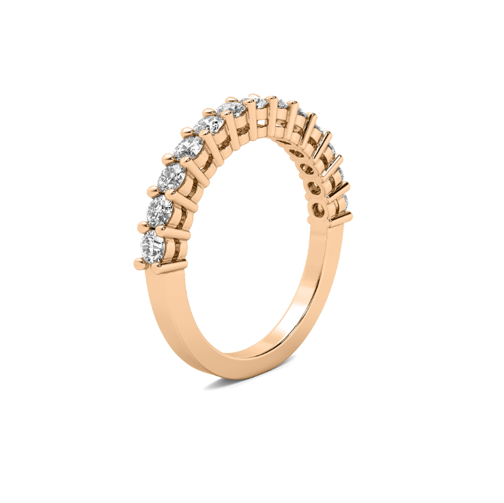 FLAT SHANK COMMON PRONG WITH AIRLINE WEDDING BAND