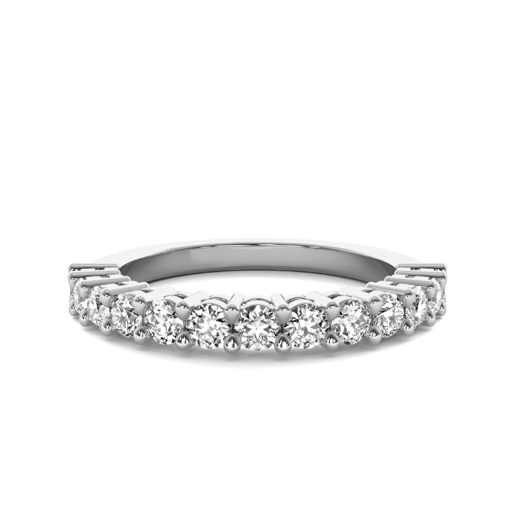 FLAT SHANK COMMON PRONG WITH AIRLINE WEDDING BAND