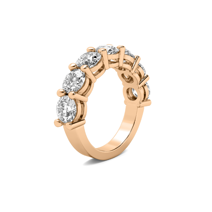 FLAT SHANK COMMON PRONG WITH AIRLINE WEDDING BAND