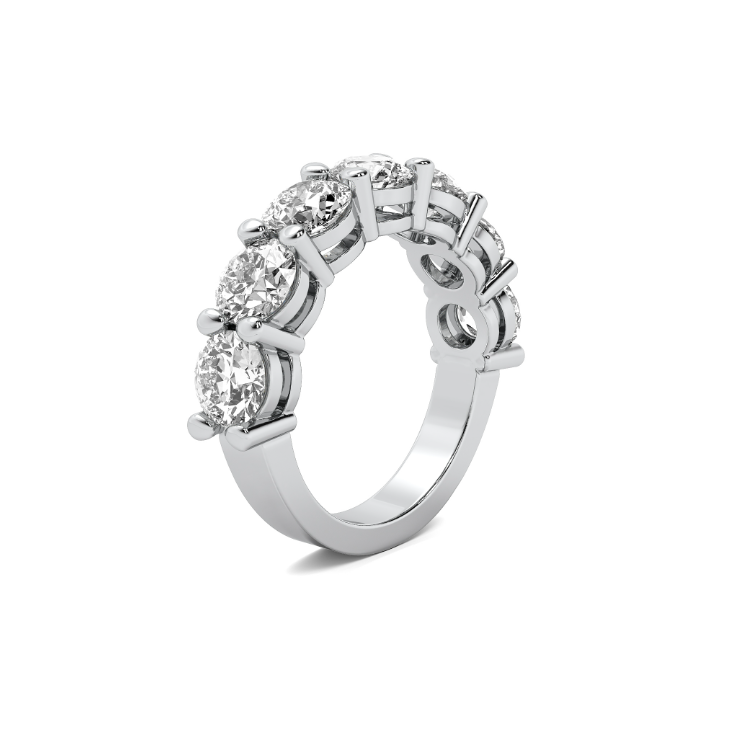 FLAT SHANK COMMON PRONG WITH AIRLINE WEDDING BAND