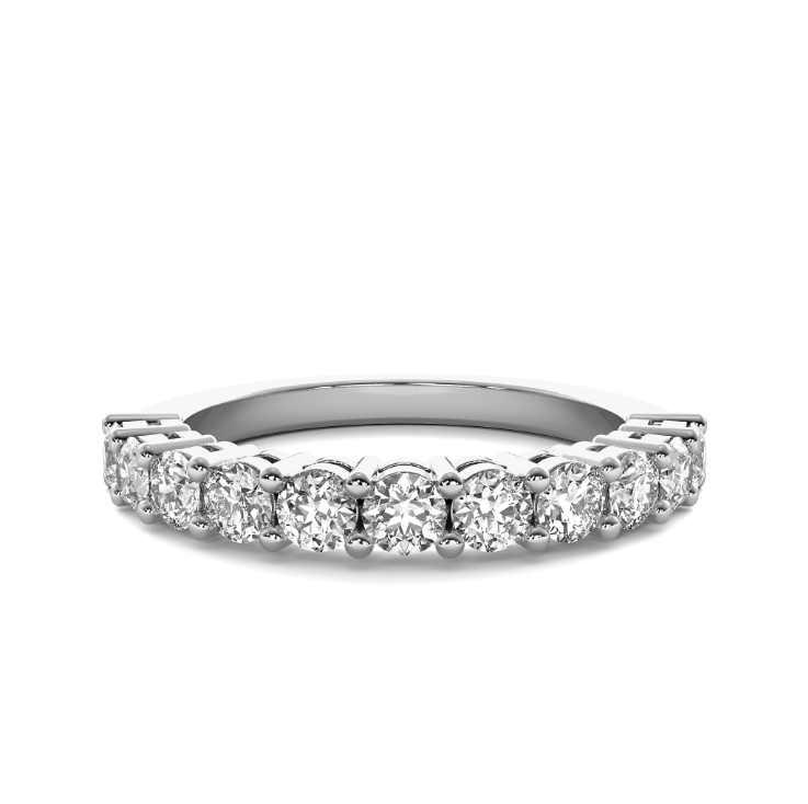 FLAT SHANK COMMON PRONG WITH AIRLINE WEDDING BAND