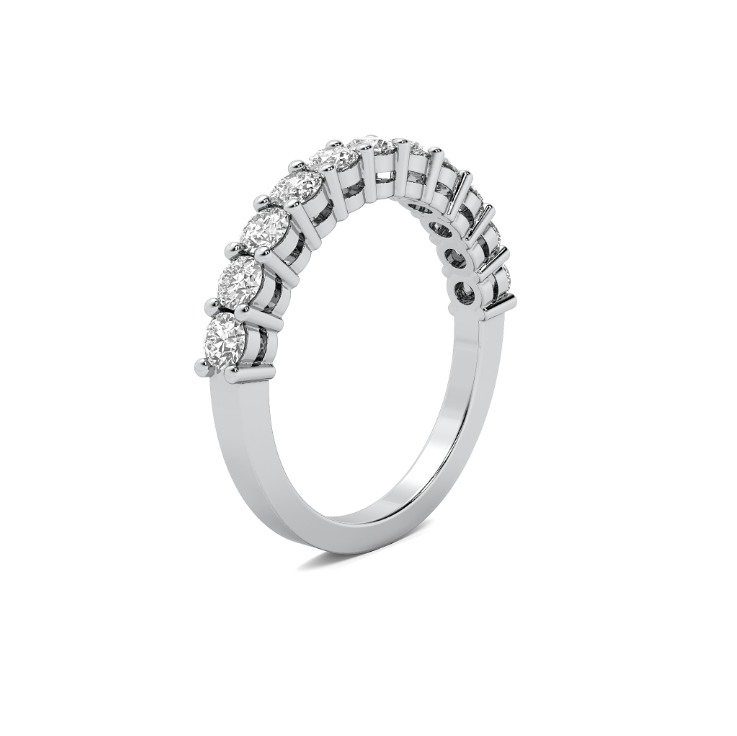 FLAT SHANK COMMON PRONG WITH AIRLINE WEDDING BAND