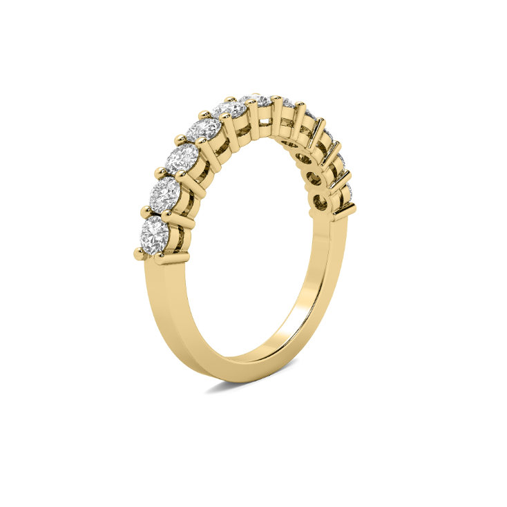 FLAT SHANK COMMON PRONG WITH AIRLINE WEDDING BAND